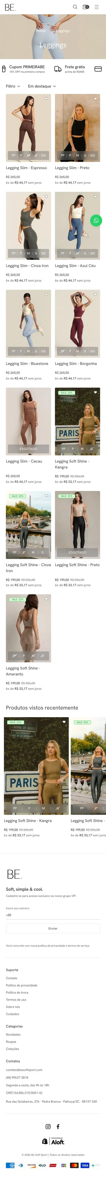 Be Soft Sport — Categoria
