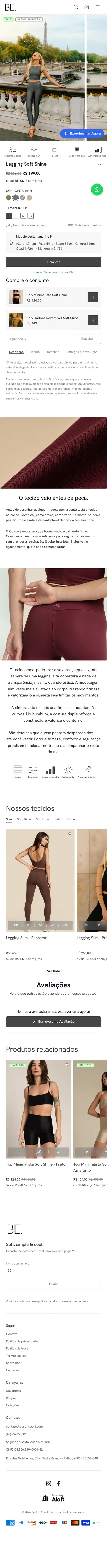 Be Soft Sport — Página de produto