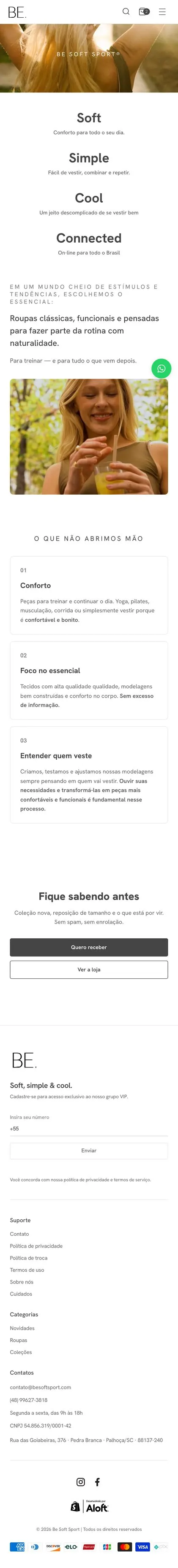 Be Soft Sport — Sobre nós