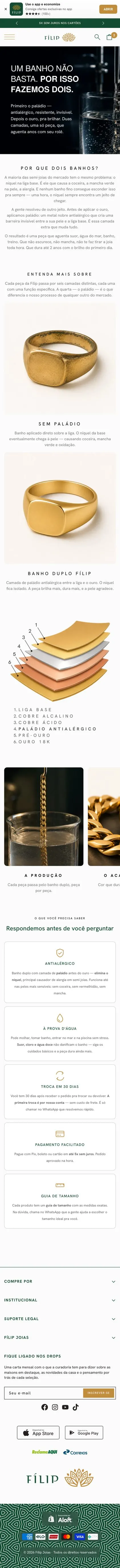 Fílip Jóias — Banho