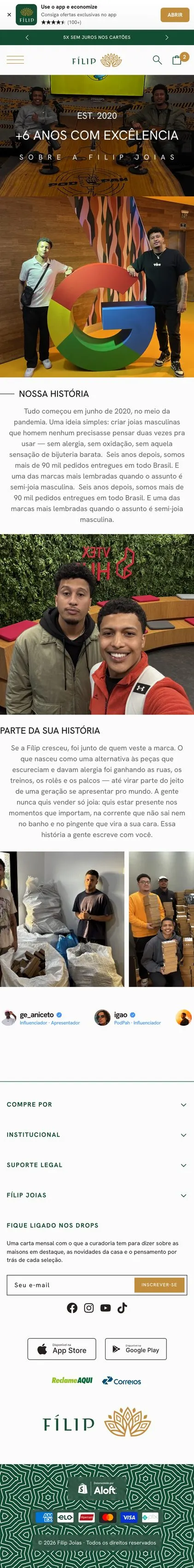 Fílip Jóias — Sobre nós