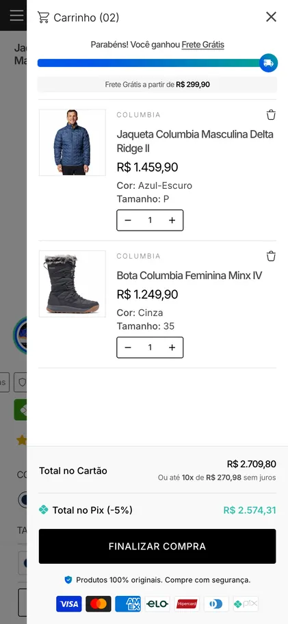 Lupa Store — Carrinho