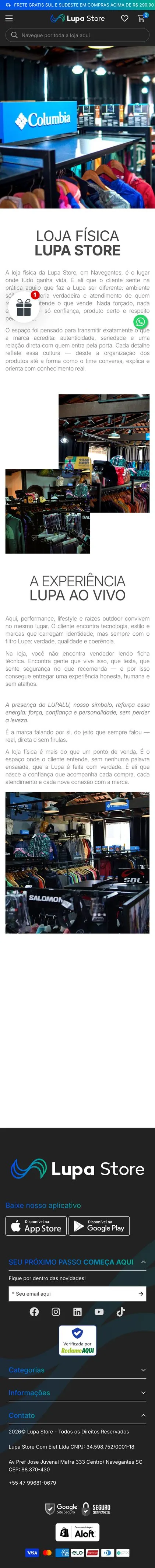 Lupa Store — Loja física