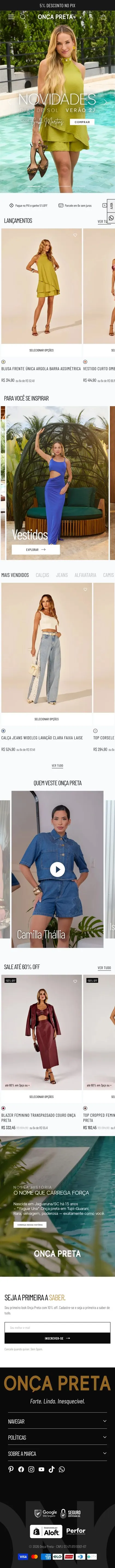 Onça Preta — Home